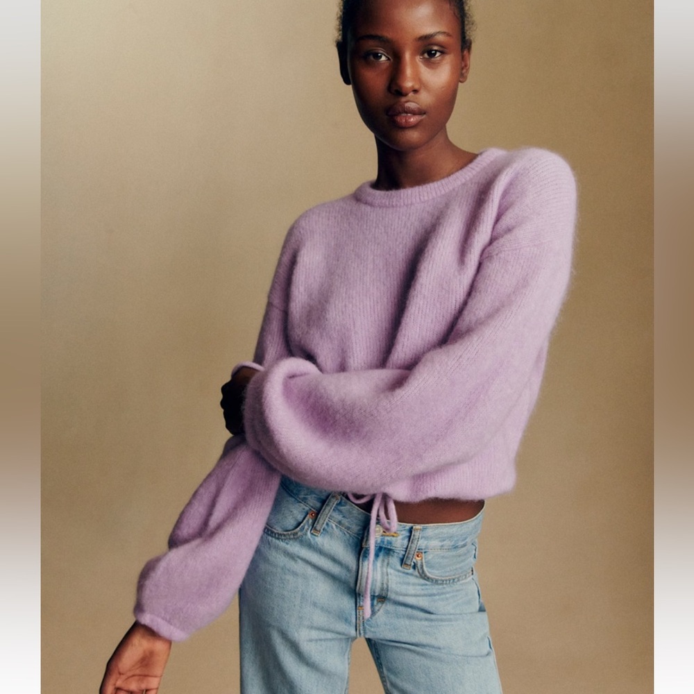 Sezane Jay Jumper, pastel lilac, size XS